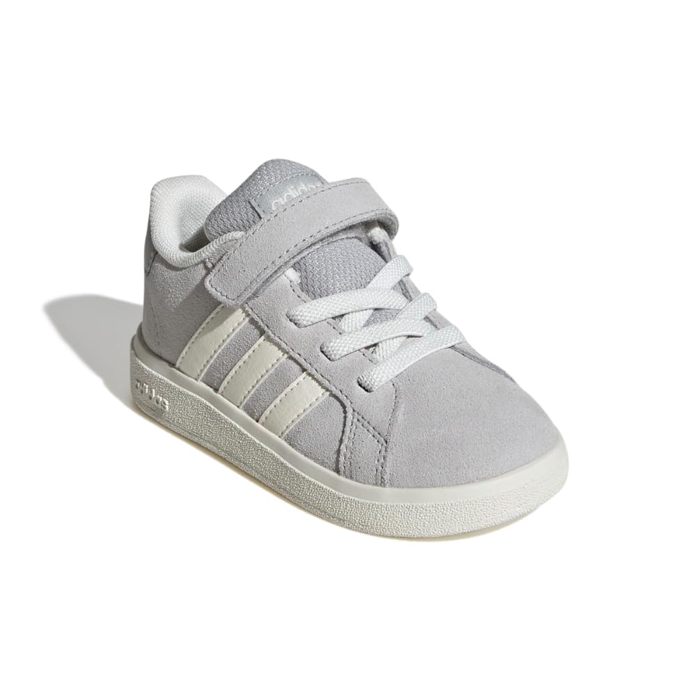adidas Baby-Boy's Grand Court 2.0 Elastic Lace & Strap Sneaker